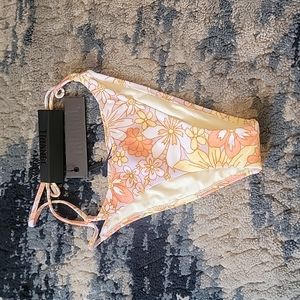 Beautiful velvet floral string triangl bottom